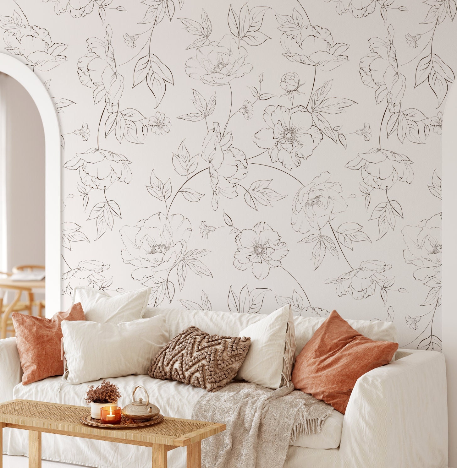 Duron Paints & Wallcoverings residential wallpaper installation in Charlotte NC